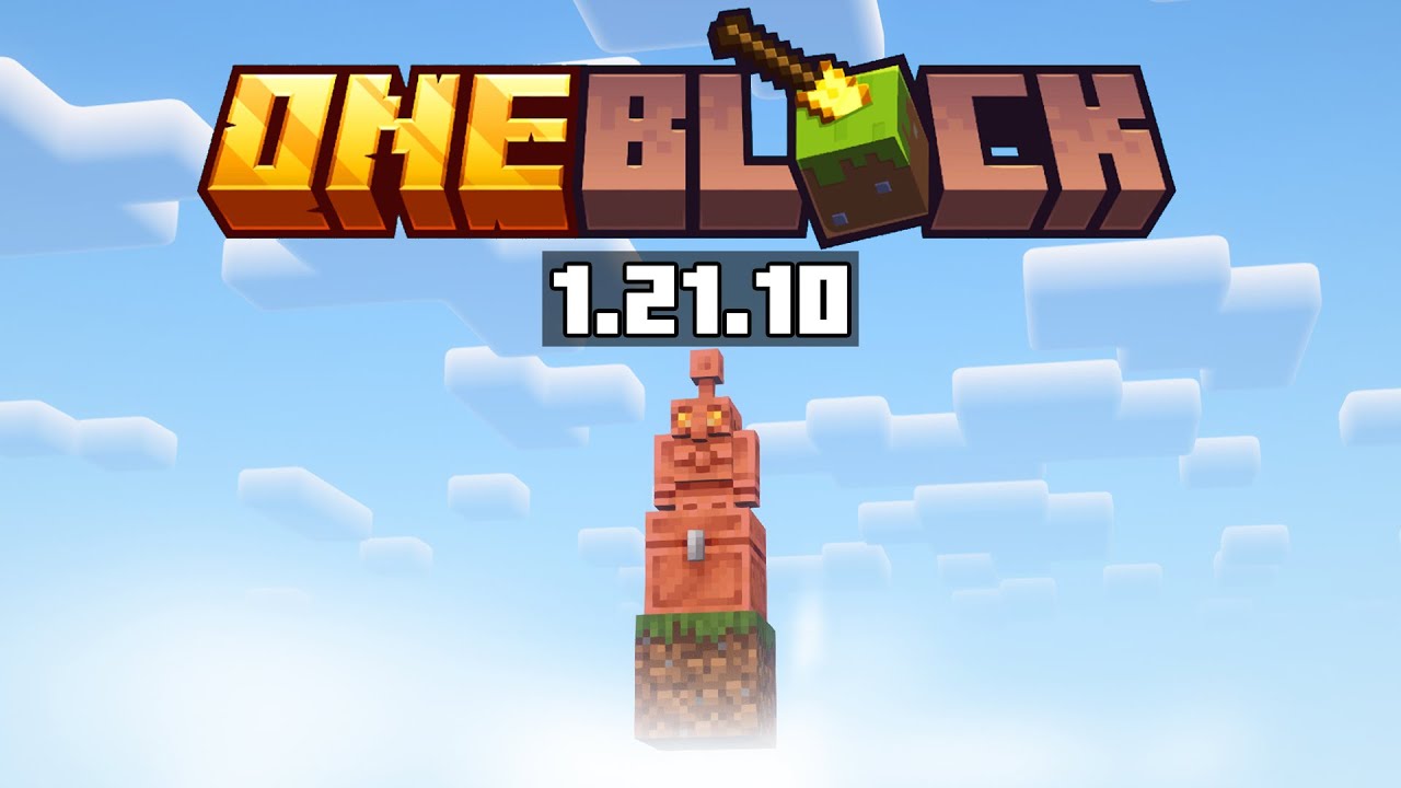 How To Download & Play OneBlock Skyblock 1.21.10 for Minecraft - Get & Install Map (NO MODS)