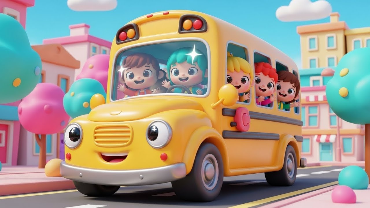 Wheels on the Bus Go on a City Rescue Ride | Kids Nursery Rhyme Story