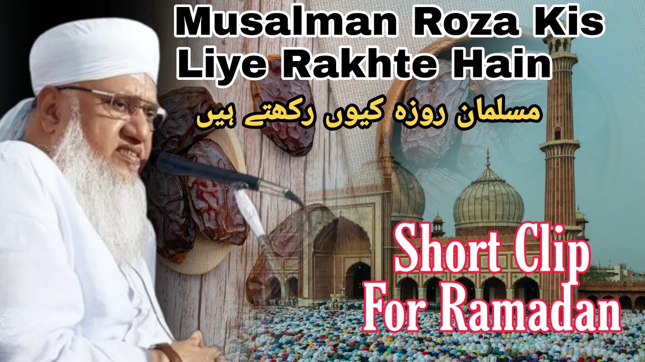 Hazrat Maulana Khalilur Rahman Sajjad Nomani Sahab Short Clip || Musalman Roze Q Rakhte Hain❓