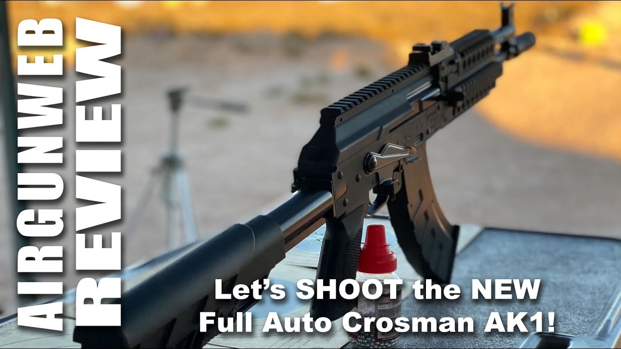 ОБЗОР ПНЕВМАТИЧЕСКОГО ОРУЖИЯ - Crosman AK1 - ПОЛНОСТЬЮ АВТОМАТИЧЕСКАЯ ВИНТОВКА BB! - Очень весело!