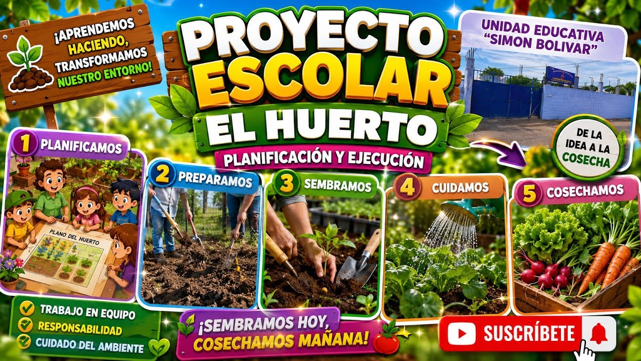 PROYECTO ESCOLAR - PLANIFICACIÓN DEL HUERTO ESCOLAR