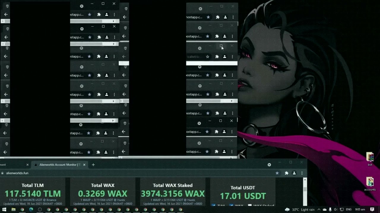 Alien Worlds BOT   | Auto Mining Alien Worlds Bot | Alien Worlds free Download | 2022