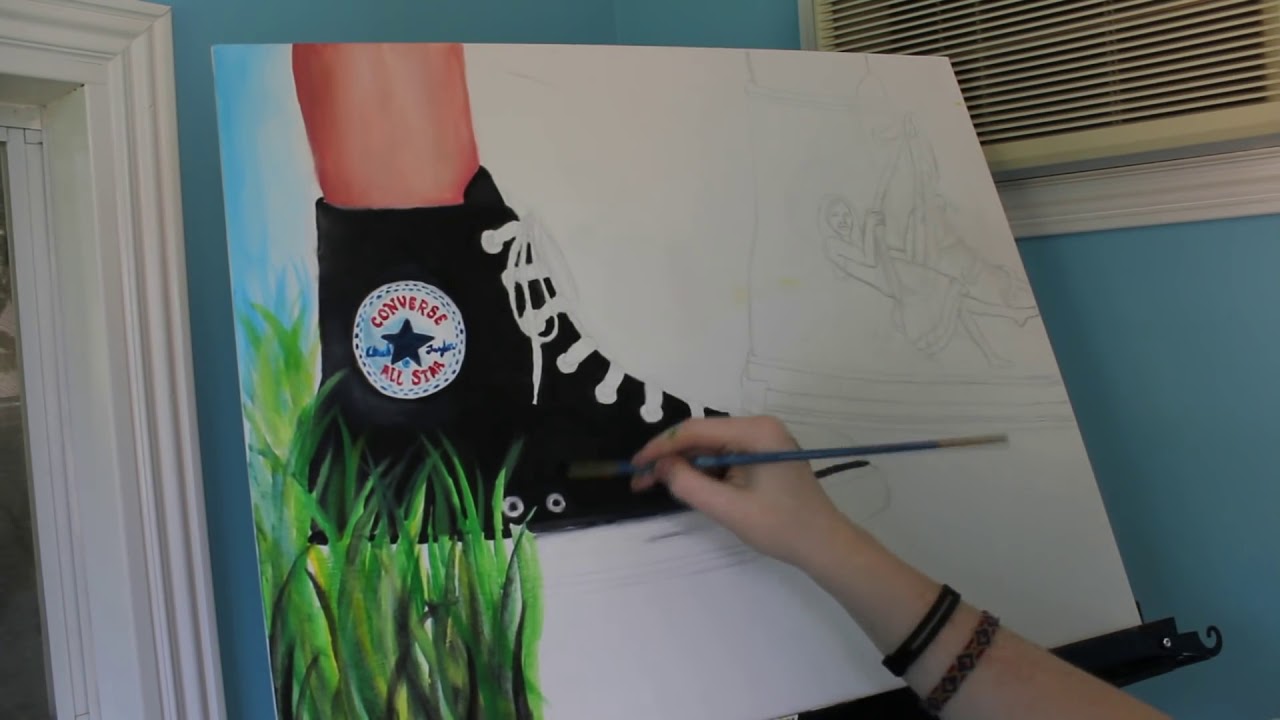 Bloom Acrylic Painting and Youtube Introduction