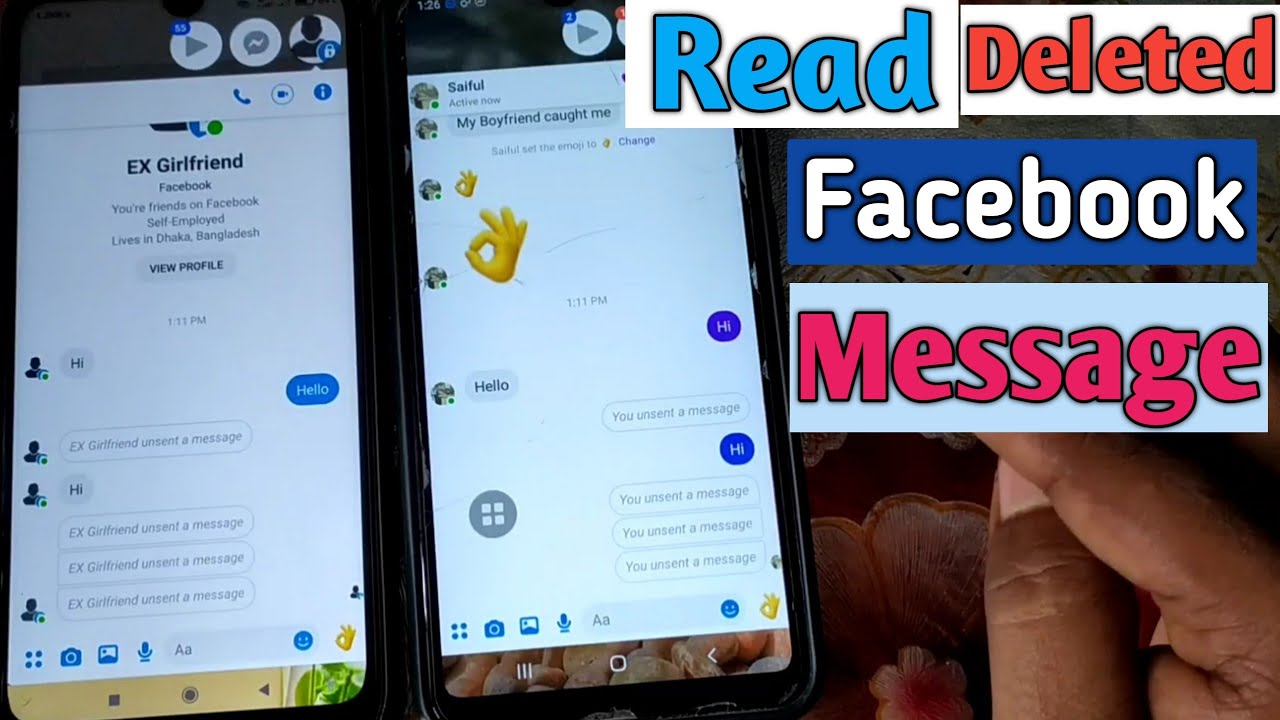 Как прочитать удаленное сообщение в Facebook