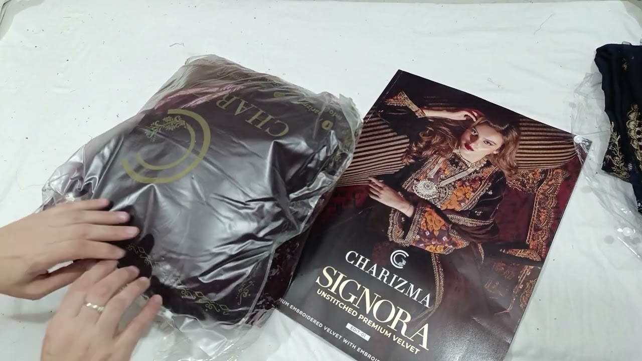 Charizma ||  Signora ||  Velvet || Emb ||  Unstitched @nisaacollection8656 03214682545