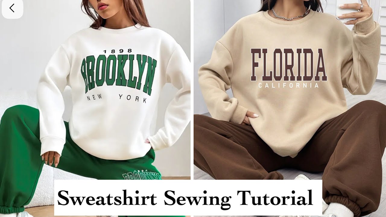 STREETWEAR:How to Cut and Sew a Sweatshirt |Beginnersfriendly|Detailed Tutorial