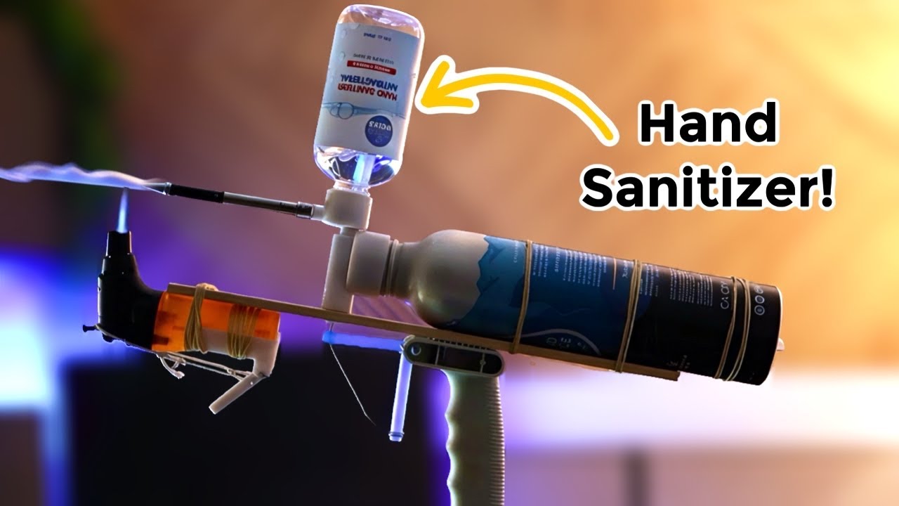 I Built a DIY Flamethrower from Office Supplies
