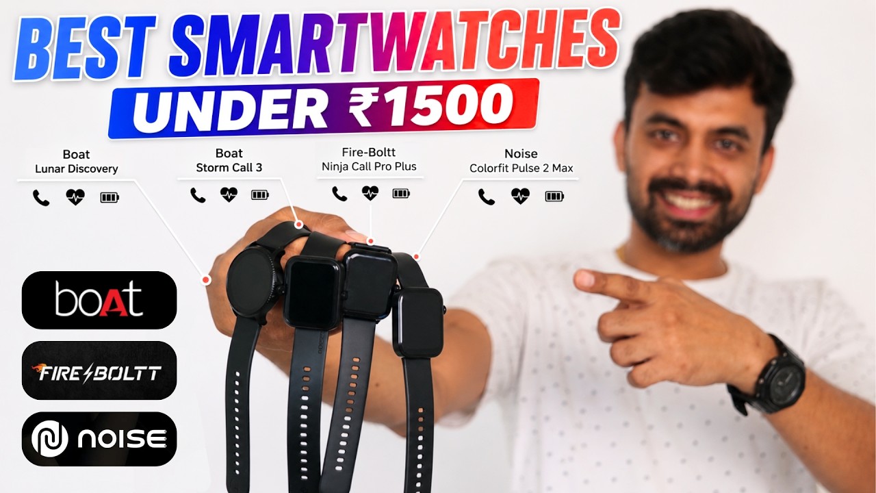 The Ultimate Budget Smartwatch Battle: Under ₹1500 Only!