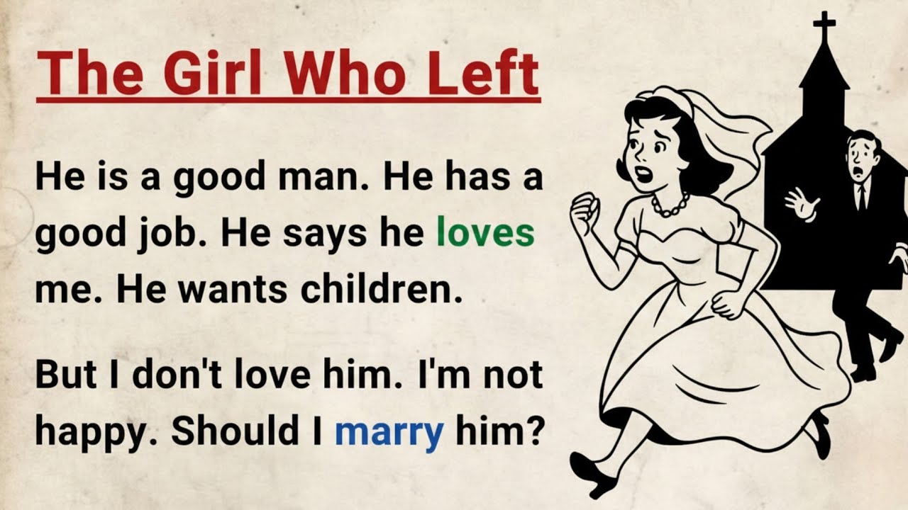 Learn English through Stories Level 3 ⭐ The Girl Who Left – Graded Reader | English Audio Podcast
