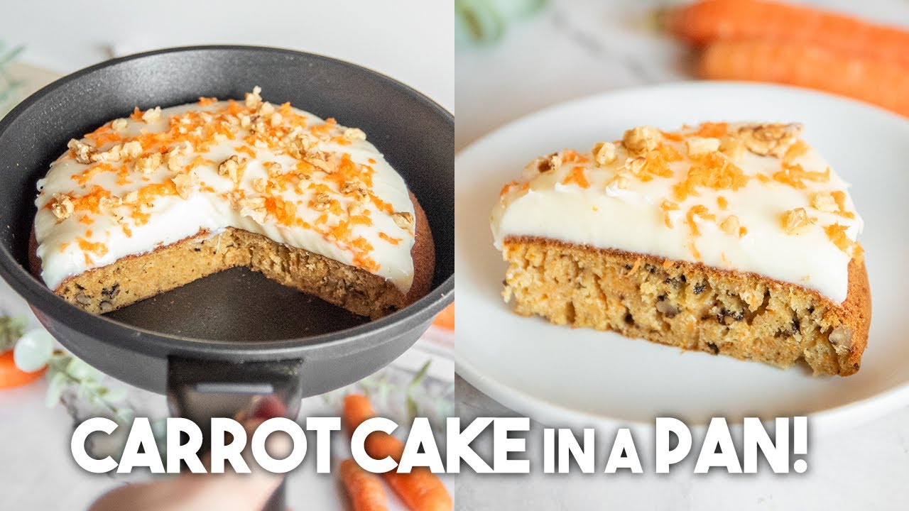 Морковный пирог без духовки за 15 минут 🥕 | Простой пирог на сковороде (без выпечки!)