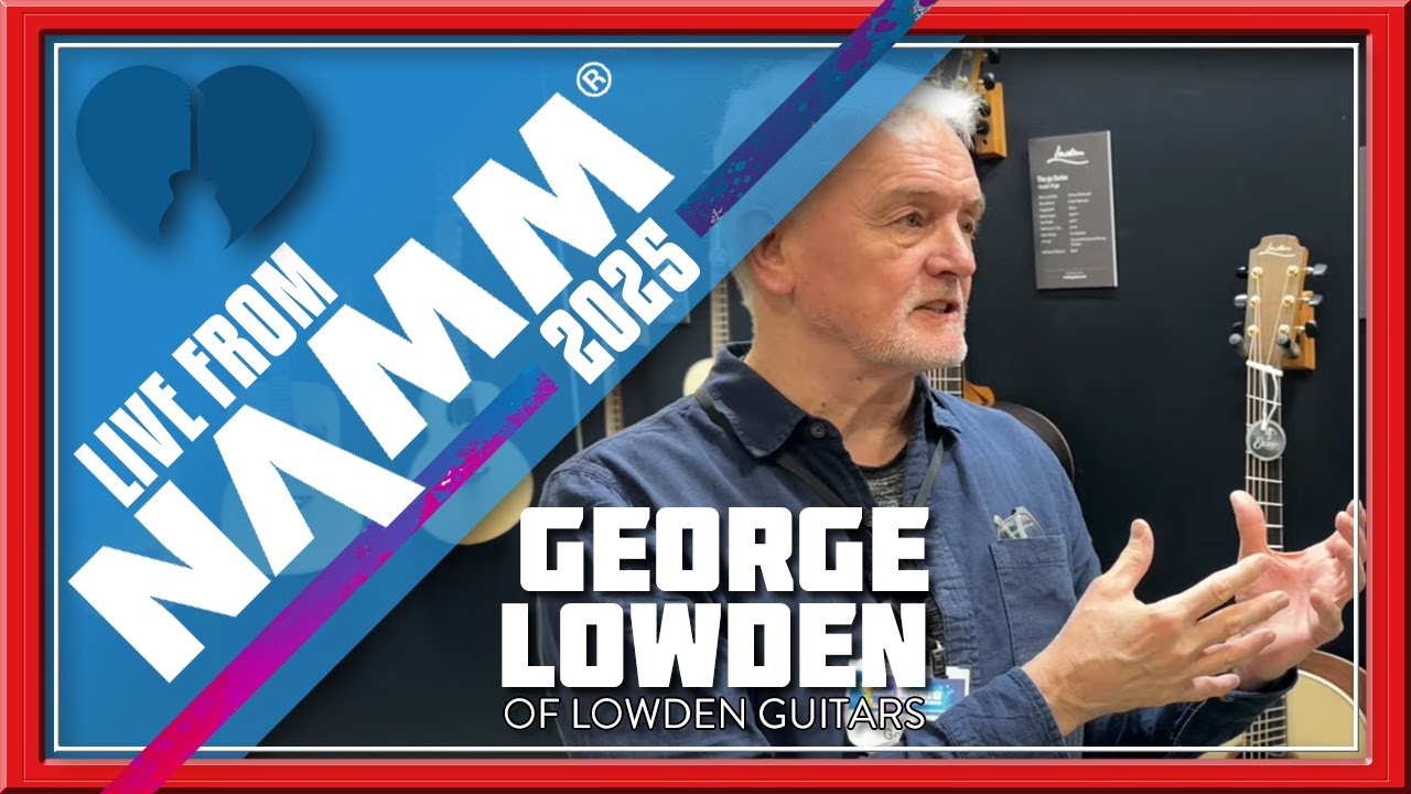 Lowden Guitars Booth at NAMM 2025 with George Lowden