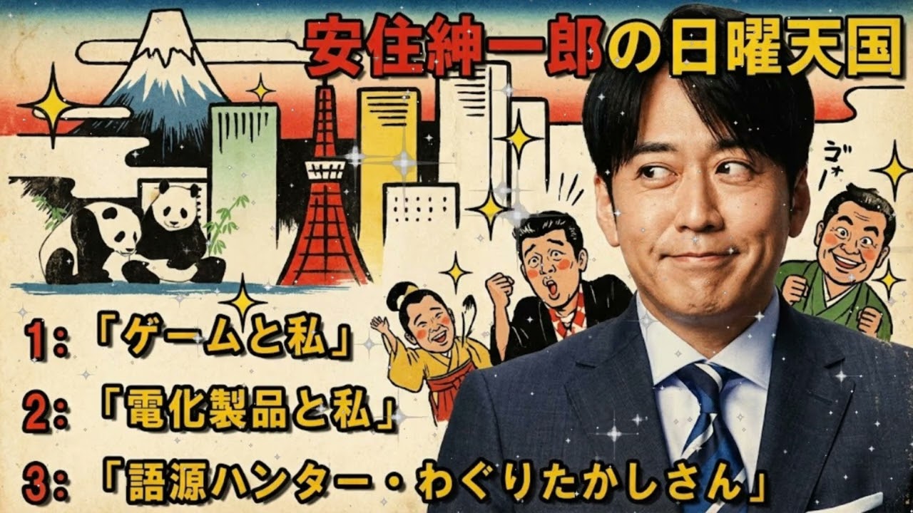 🤣【神回】安住紳一郎「リセットボタン押さないで！（笑）」ファミコン世代の悲劇とゲーム愛を語る傑作選【日曜天国】