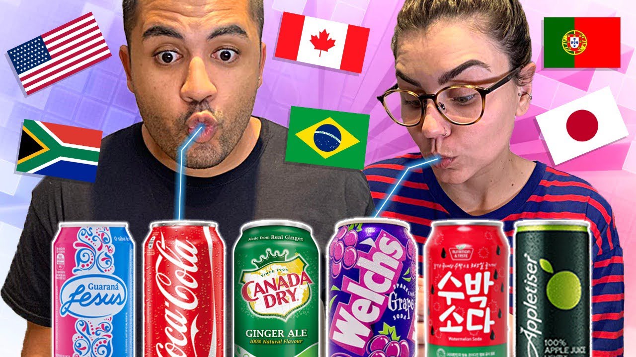 PROVAMOS REFRIGERANTES DE VARIOS PAÍSES! QUEM ACERTOU MAIS?