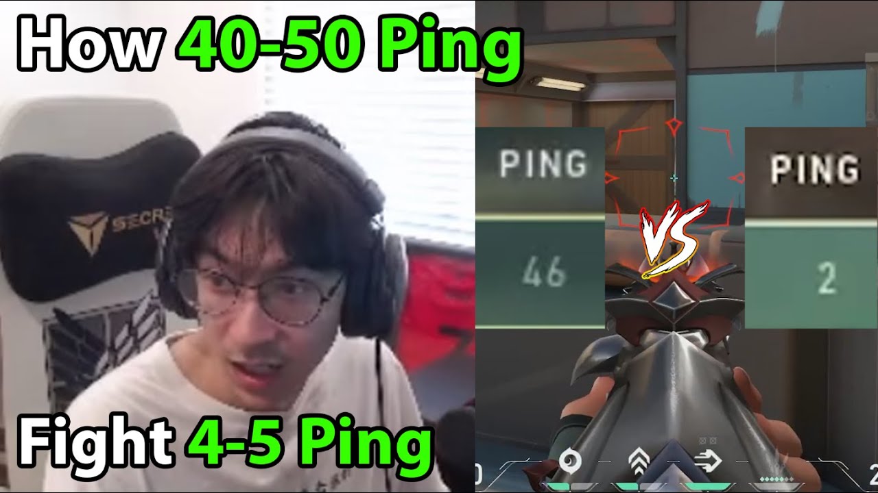 TenZ on How HIGH PING counter LOW PING Player