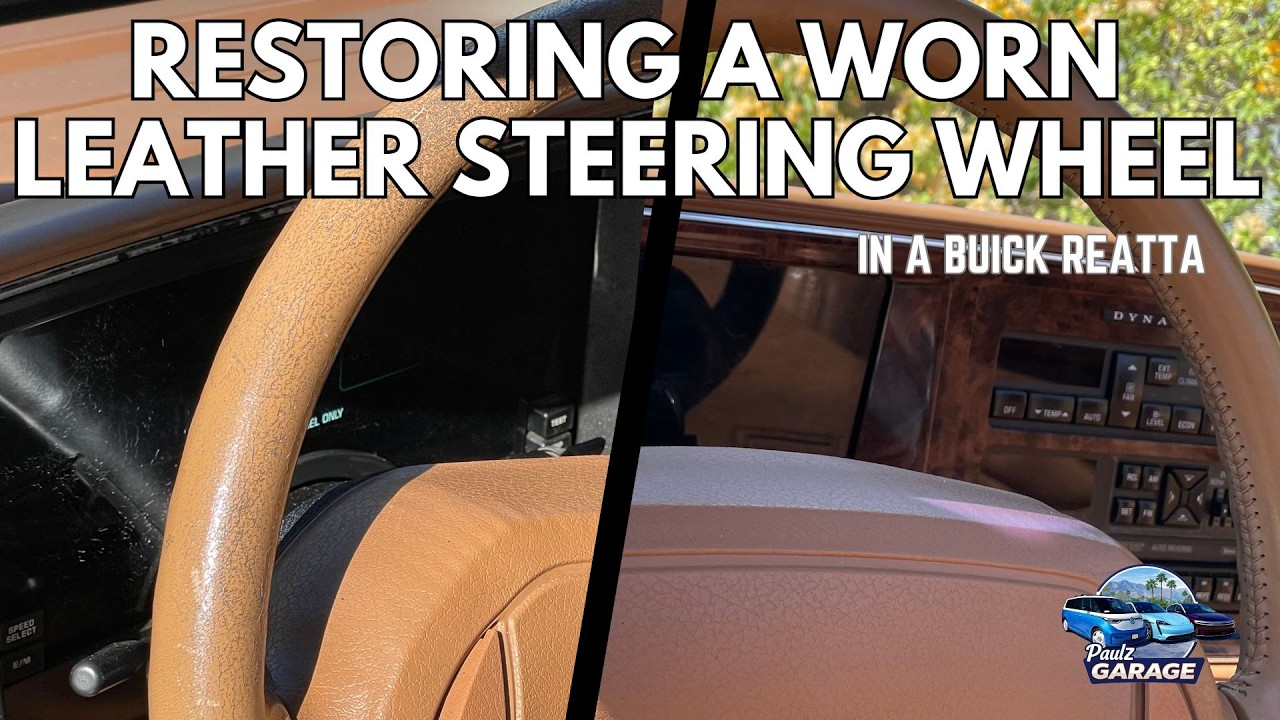 How to easily restore a worn leather steering wheel