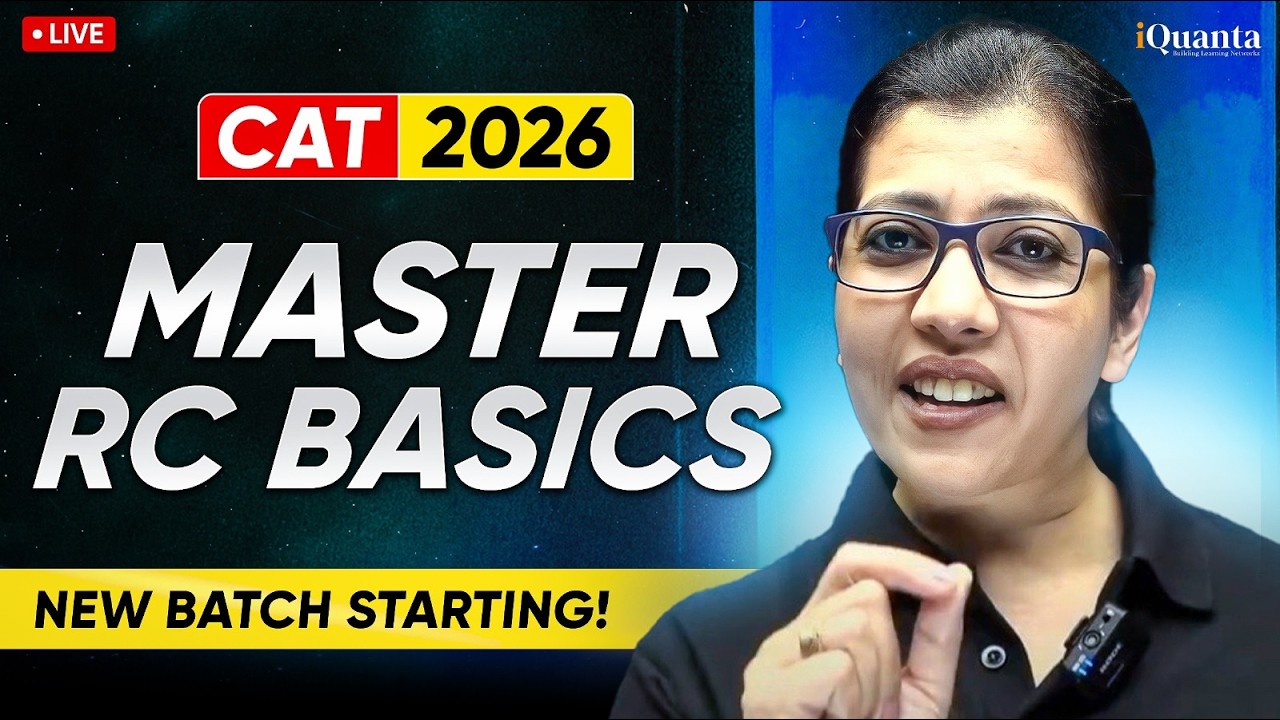 CAT 2026 April Batch | RC Basics by Shabana Ma'am | VARC | iQuanta