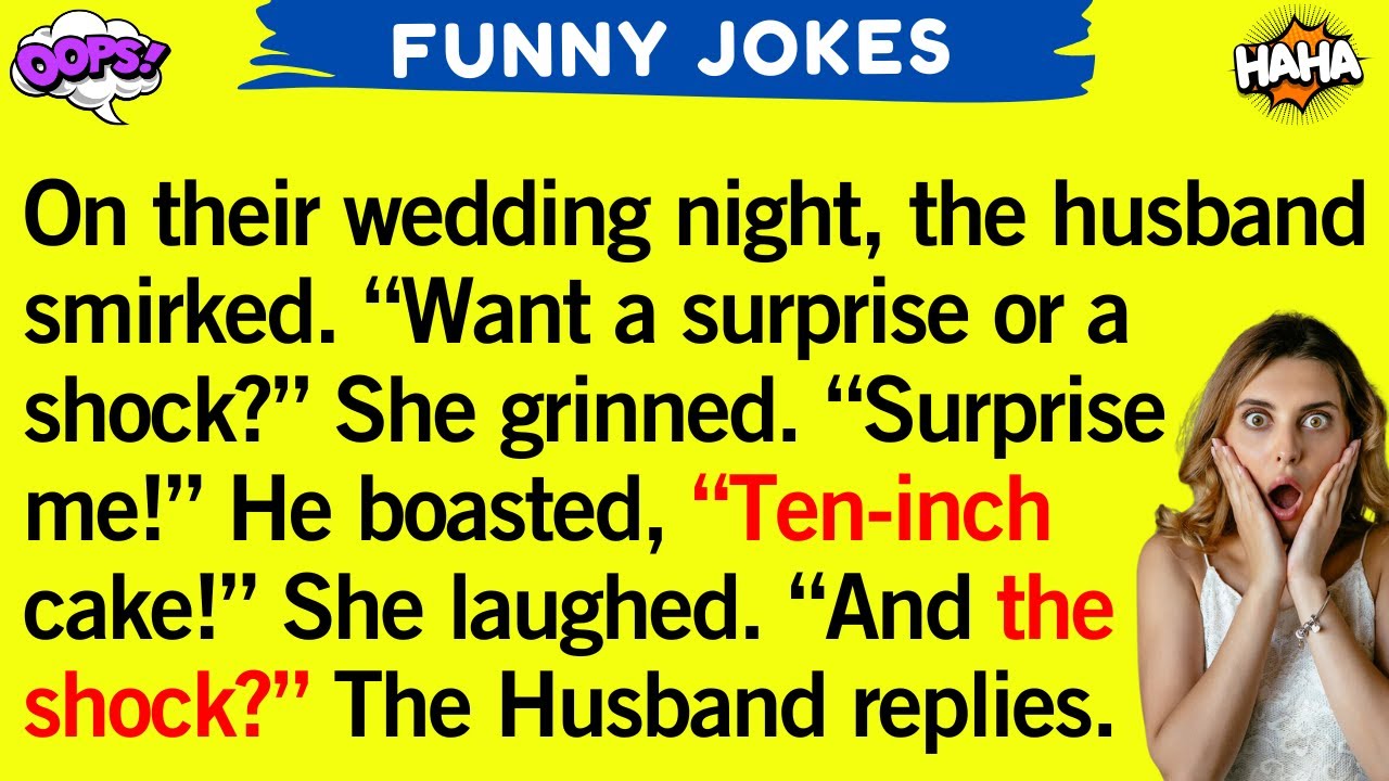 Daily Funny Jokes:  Wedding Night Surprise Gone Wrong! BEST JOKE OF THE WEEK!