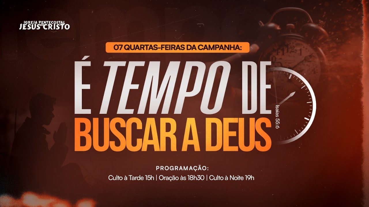 CULTO AO VIVO | &Eacute; TEMPO DE BUSCAR A DEUS | 17/12/25 - QUARTA FEIRA | @IPJCOFICIAL