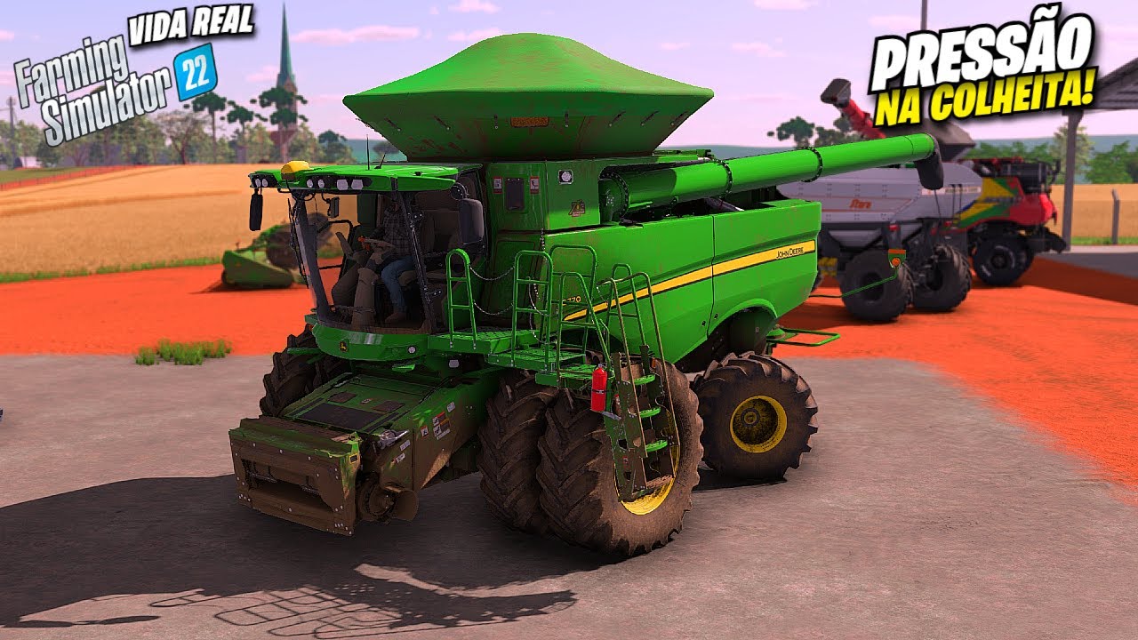 INÍCIO Da Colheita Do Trigo - Auto Rendimento Esperado - Farming Simulator 22 - Kampmann's V2
