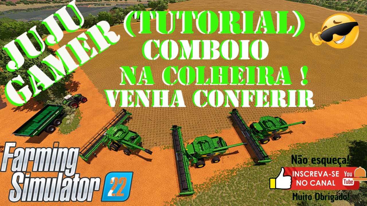 FS22 - comboio na colheita de soja com a mesma rota (Courseplay)  venha conferir 😎😎