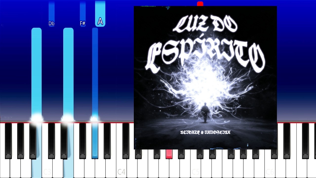 LUZ DO ESP&Iacute;RITO (Super Slowed) &middot; ACIDXZE &middot; NXNOSLIKX (Piano Tutorial)