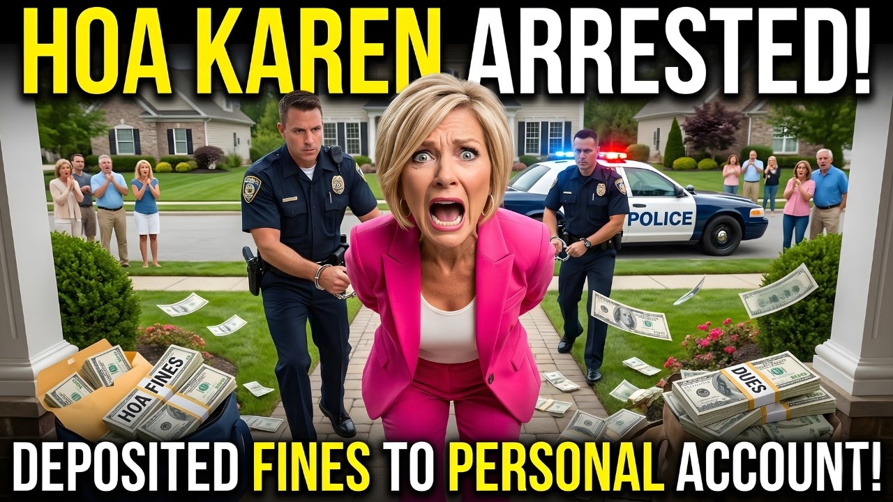 HOA Karen Deposited HOA Fines Into Her Personal Bank Account — Police Take Arrested Her