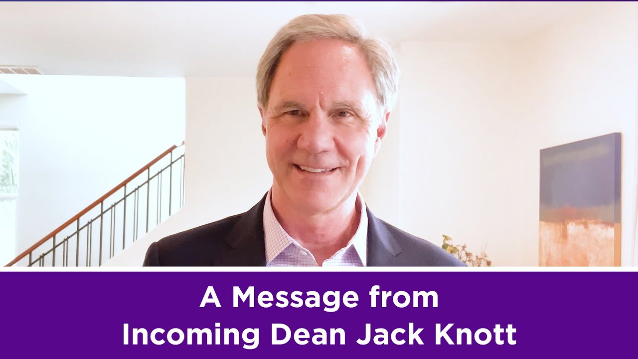 A Message from Incoming Dean Jack Knott to the NYU Steinhardt Community