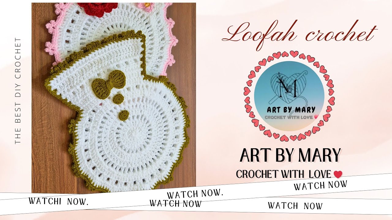 ست لیف قلاب بافی // لیف داماد //loofah crochet ❤️