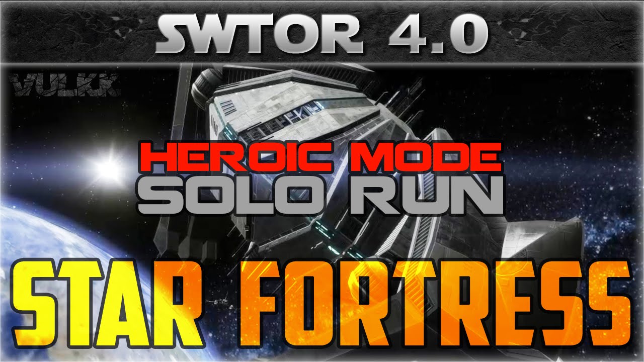 SWTOR Star Fortress Solo Heroic Mode Full Run (Carnage Marauder)
