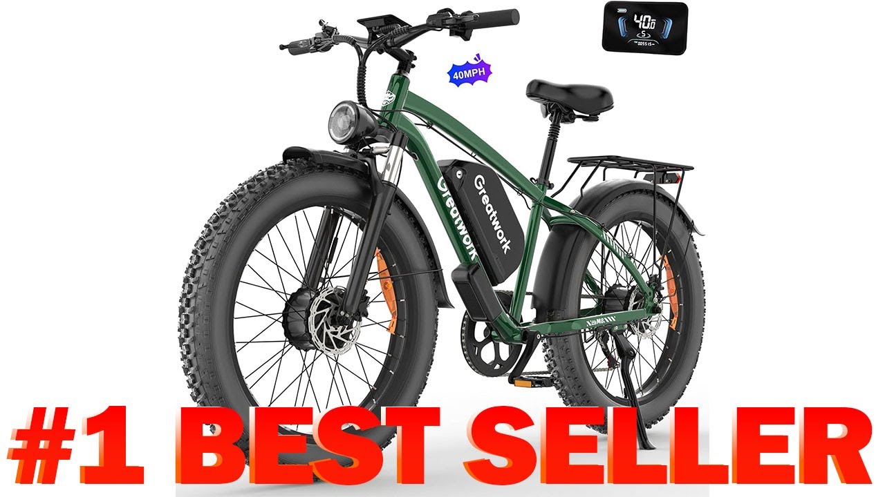 GREATWORK Dual Motor Electric Bike for Adults, 52V 4000/5000W Peak Motor 40/45MPH - B0FGYB5RDB