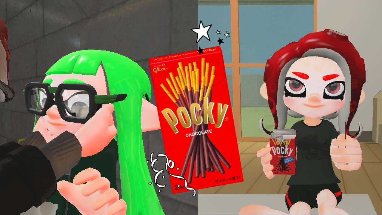 [スプラトゥーン 3号と8号 スピンオフ] ポッキーゲームとプレゼント