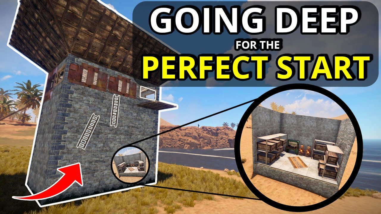 GOING FULLY DEEP TWICE For The PERFECT START! Rust Survival Gameplay