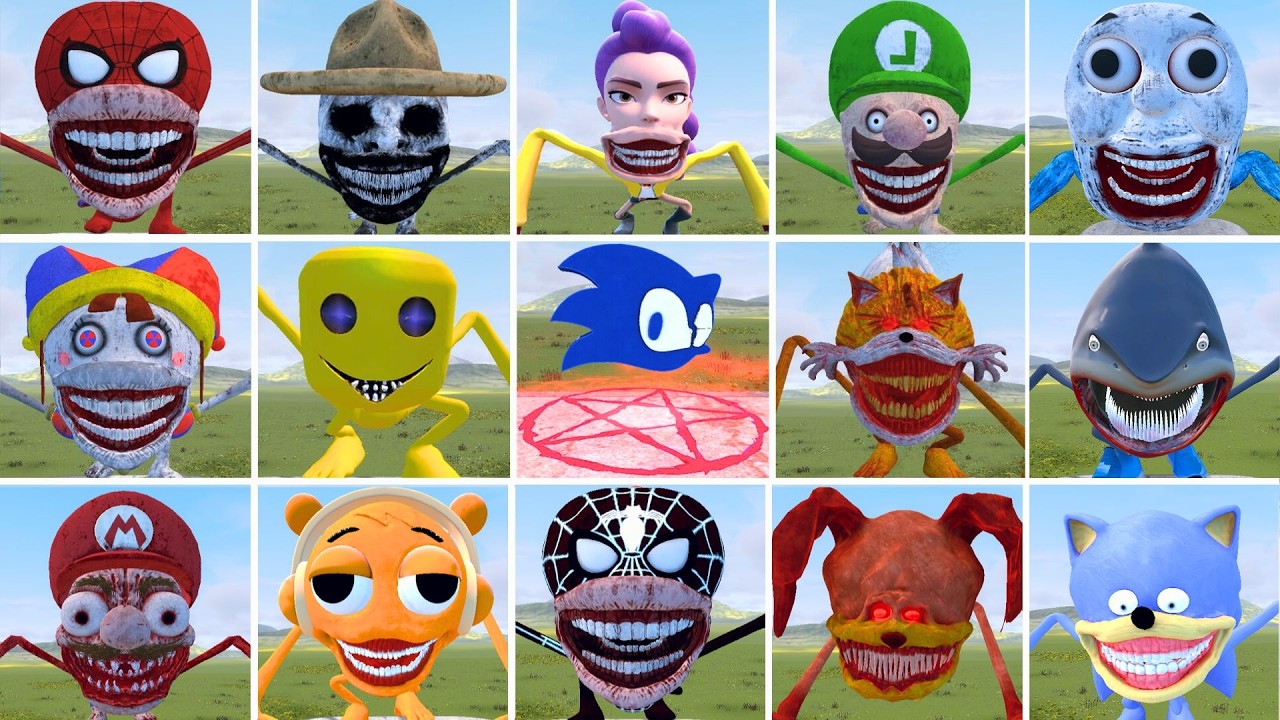 WHO NEW ALL THE SHIN SONIC EXE TAPES FAMILY AND SEA EATER FAMILY IS THE STRONGEST In Garry's Mod!