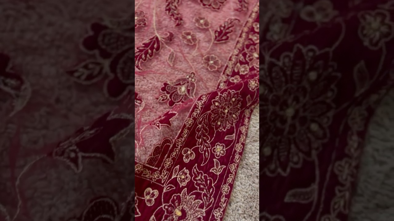 Bareeze velvet embroidered cutwork embellished shawl #bareezewinter #velvetdresses #bareeze