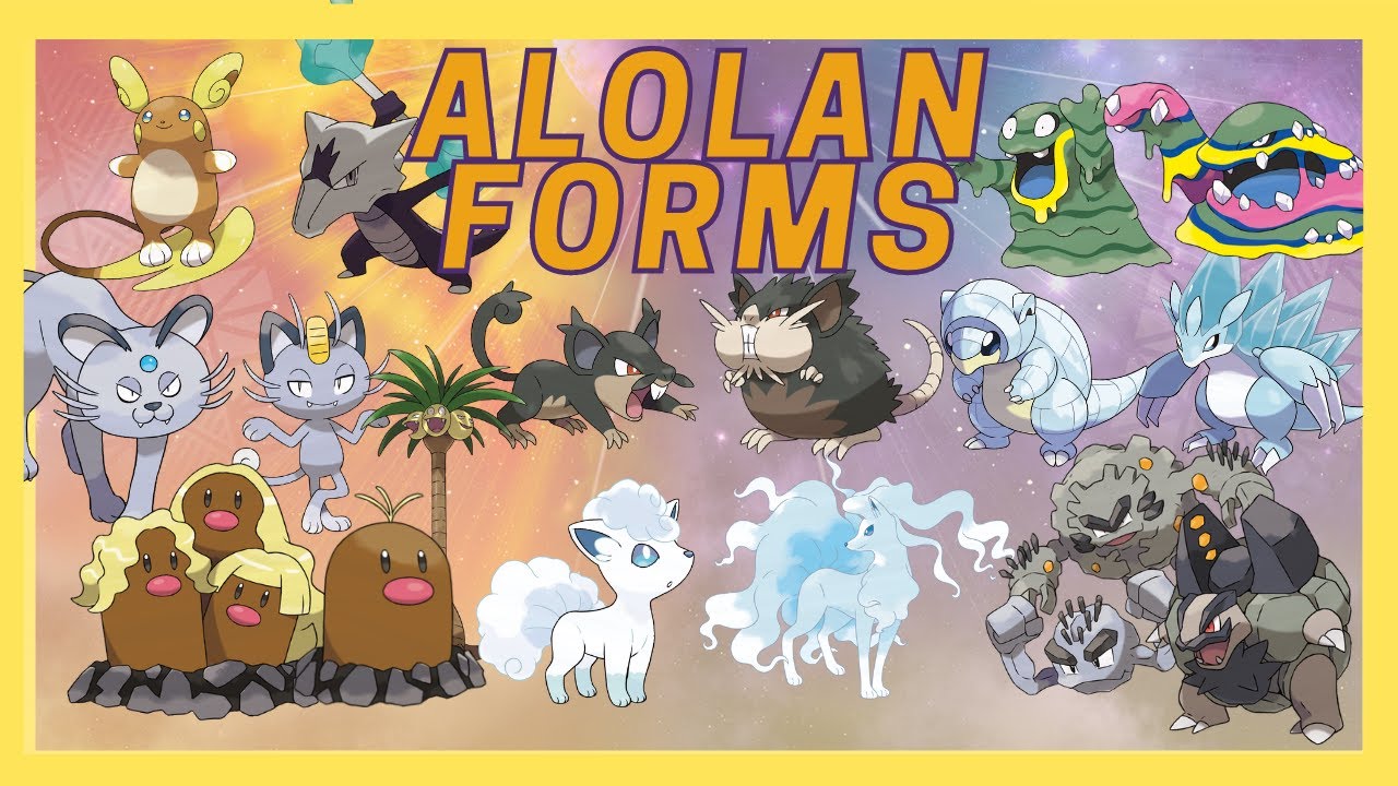 All Alolan Forms in Pokemon Sun and Moon