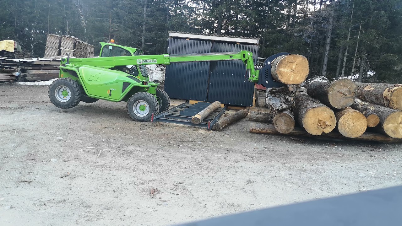Merlo p36. 7 power neue polterzange  log handling
