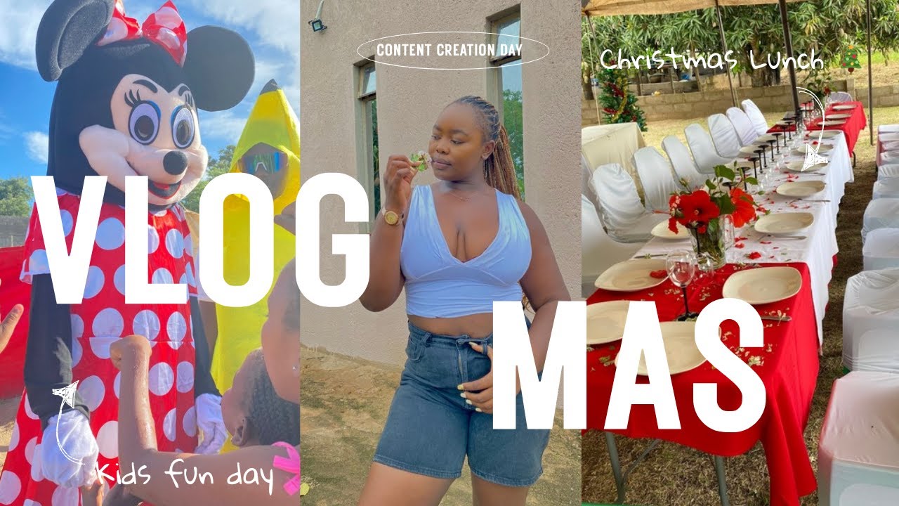 #Vlogmas Ep5: Life in the village | Kiddies Fun Day Event | Family Christmas Lunch