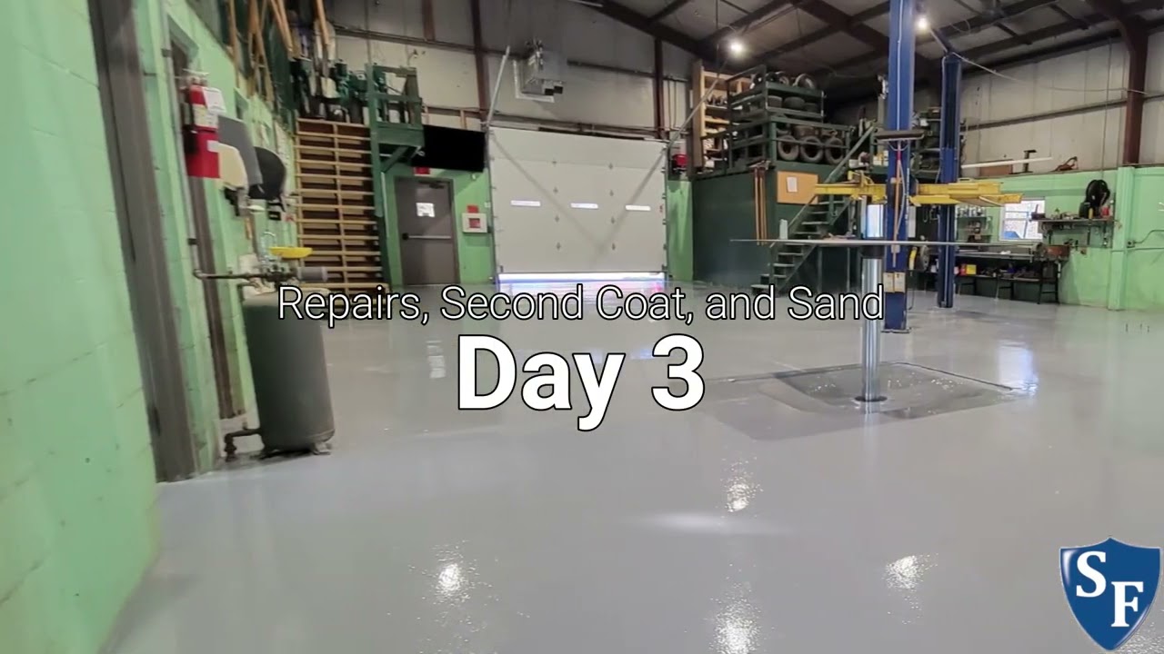 Commercial Coatings Project: Novolac Epoxy - Camp Hill - Svc Bay - By Stronghold Floors