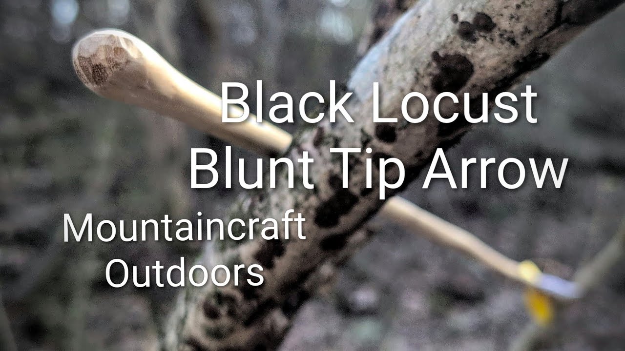 Carving a Blunt tip Black Locust Arrow