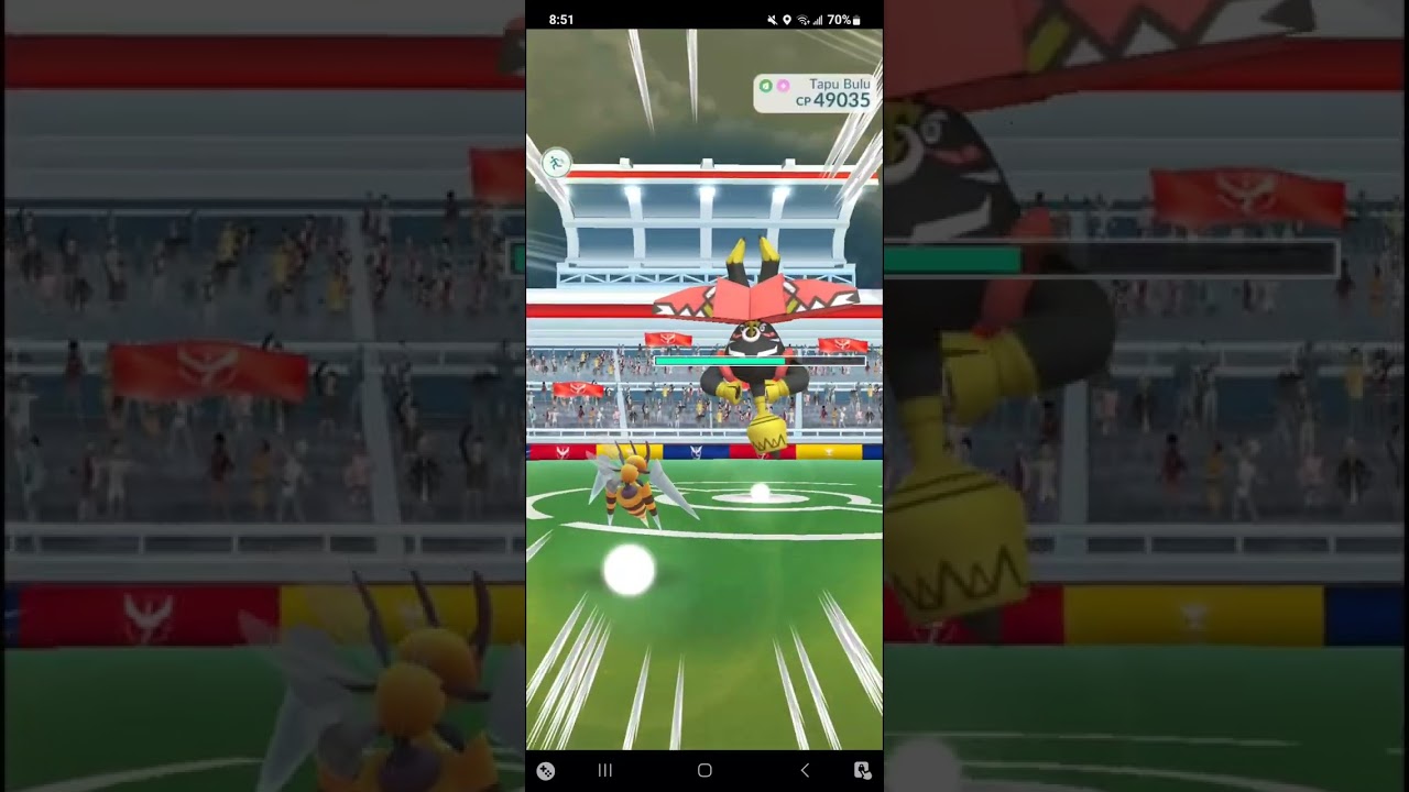 Grass Knot Tapu Bulu Solo In Cloudy (Mega Beedrill Only, 2 Seconds Left)