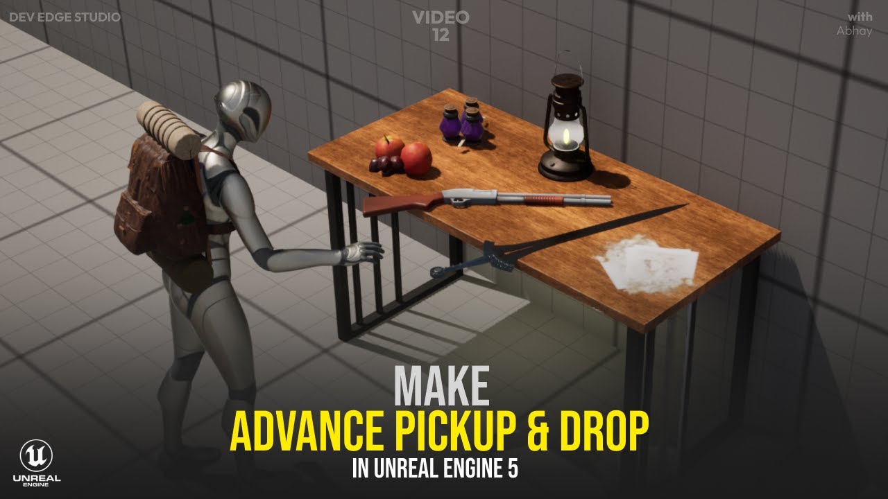 Make Pick Up & Drop system in Unreal Engine!