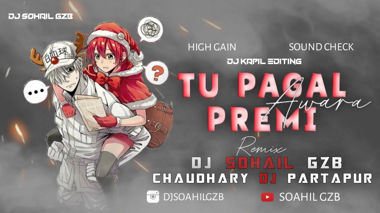 Tu Pagal Premi Awara | Over Bass Sound Check | Dj Remix 2024 | High Gain | Dj Sohail Gzb
