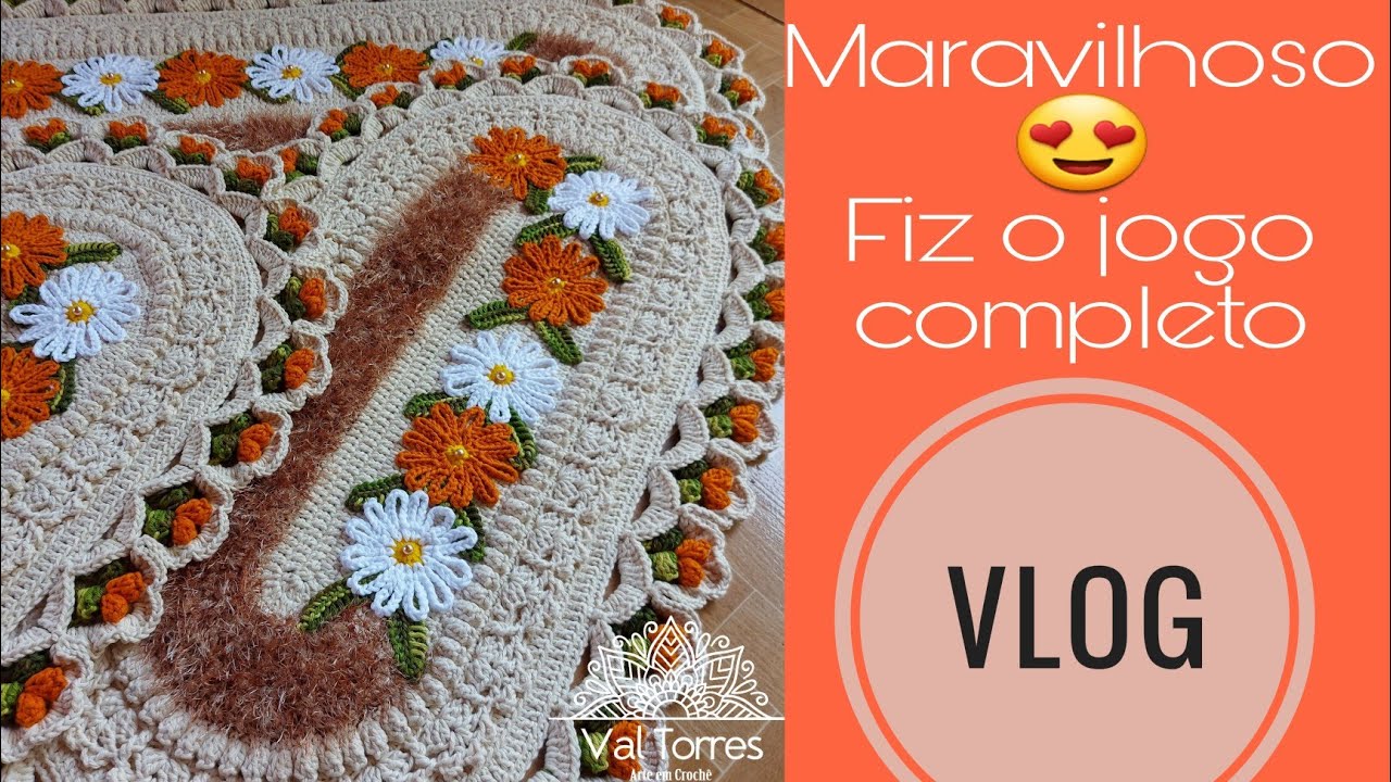 Vlog Tapete margarida Susi Moura - aula da @deboratavaresartesemcroche