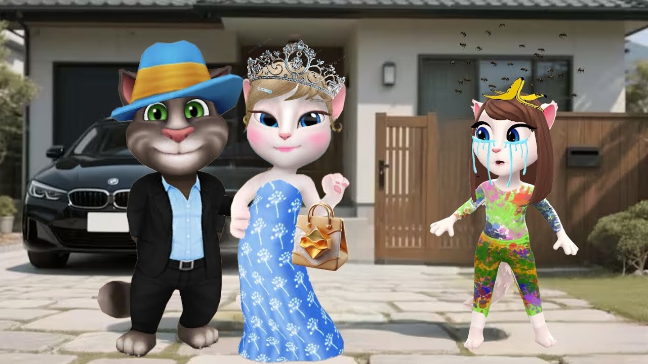 A Rich family changes the life of a poor cat forever ♾️ My Talking Angela 2 🥰 Cosplay Poor