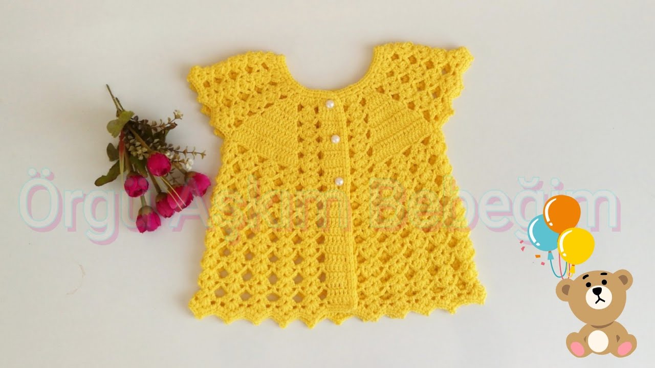 Tığ İşi Kolay Bebek Yeleği🐣Yelek Modelleri 💛Anlatımlı Bebek Yeleği🌻Bebek Yeleği Nasıl Örülür?