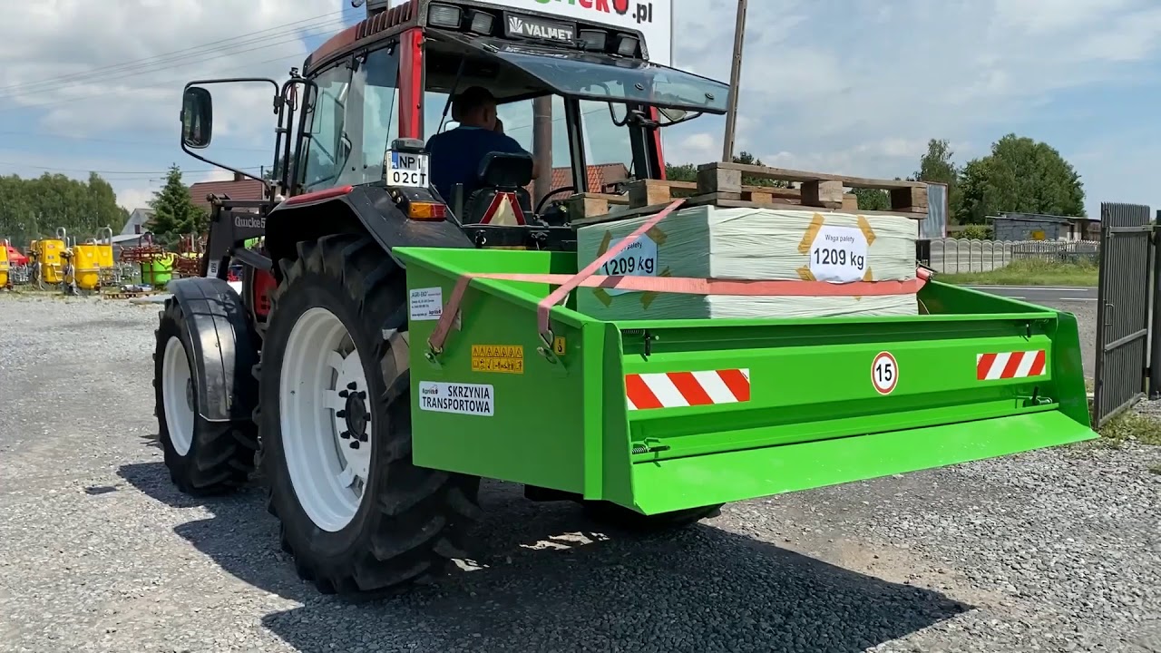 Test skrzyni transportowej i VALMET 6400