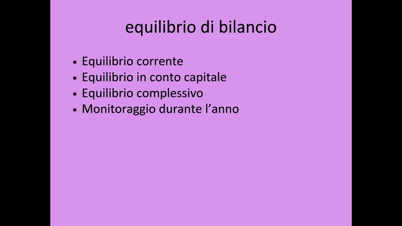 rendiconto e gestione finanziaria