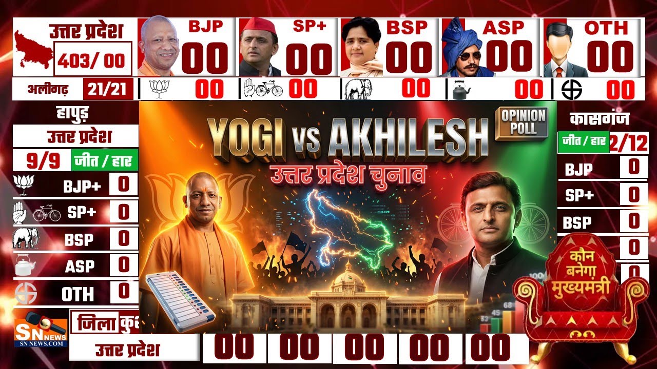 Uttar Pradesh Assembly Elections 2027 | Opinion Poll Survey | EXIT Poll | Yogi  उत्तर प्रदेश   2027