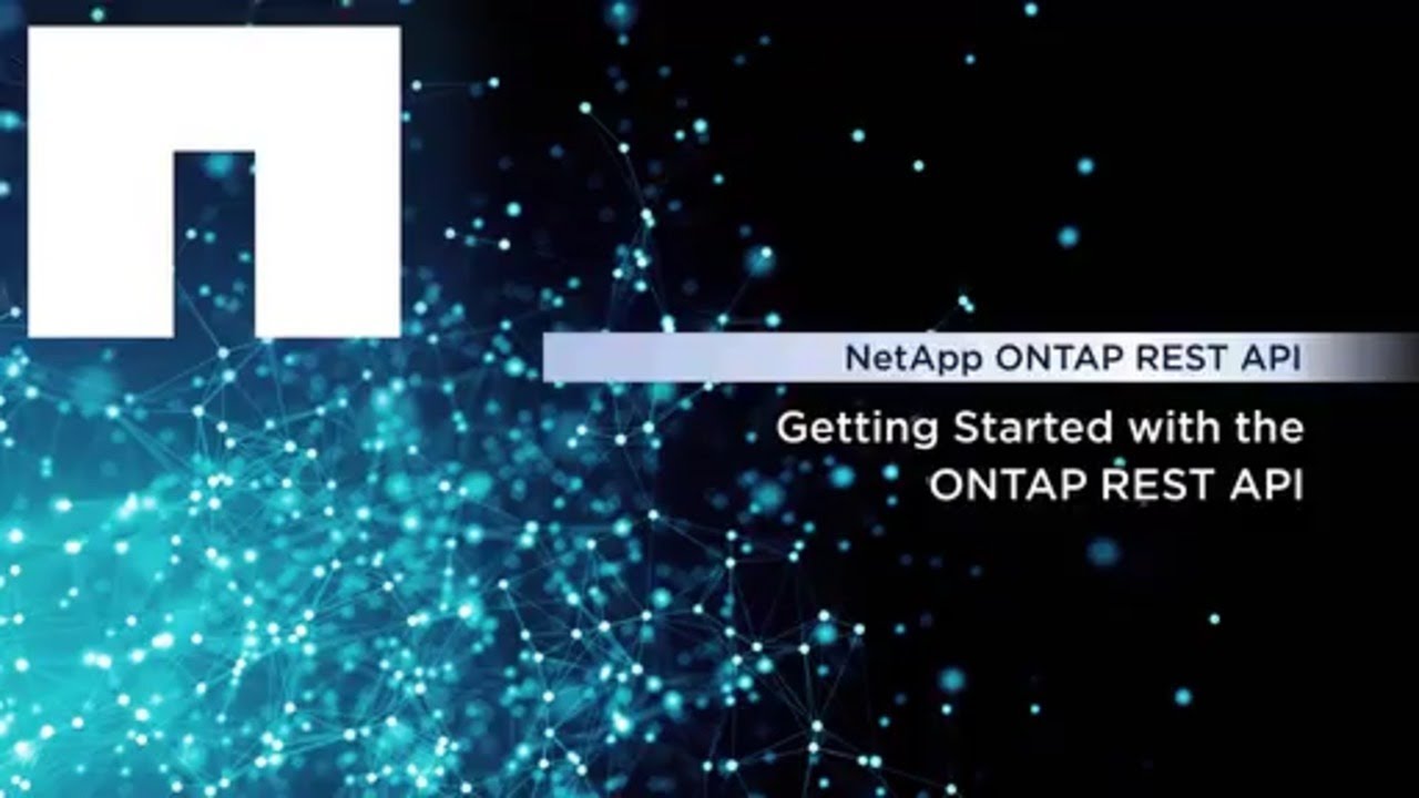 Getting Started with the ONTAP REST API