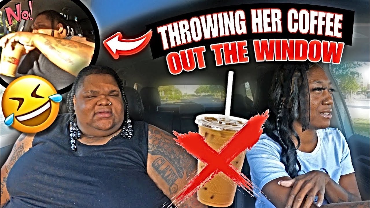I THREW HER COFFEE OUT THE WINDOW AND IT BACKFIRED 😩😂 @M.MSQUADD 2.0